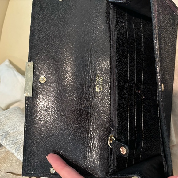 Sparkly Black jimmy choo clutch - Picture 2 of 4